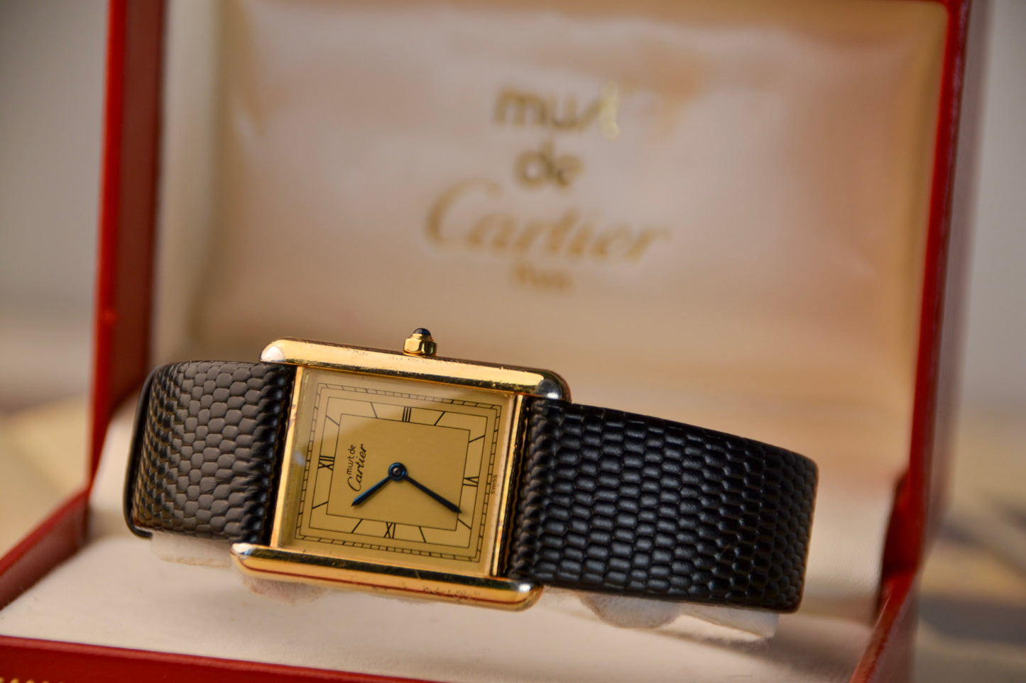 Cartier Tank Must GM Vermeil