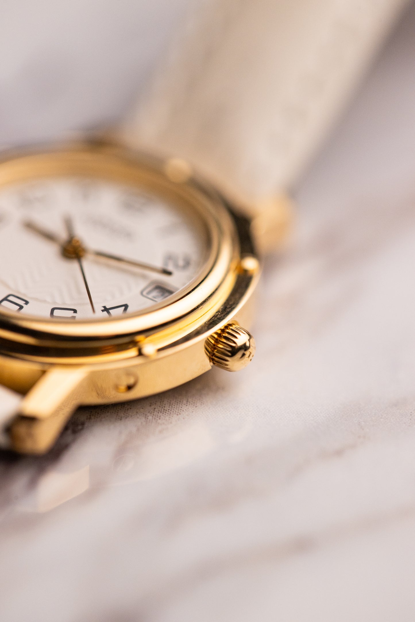 Hermes Clipper 25mm 18k Gold