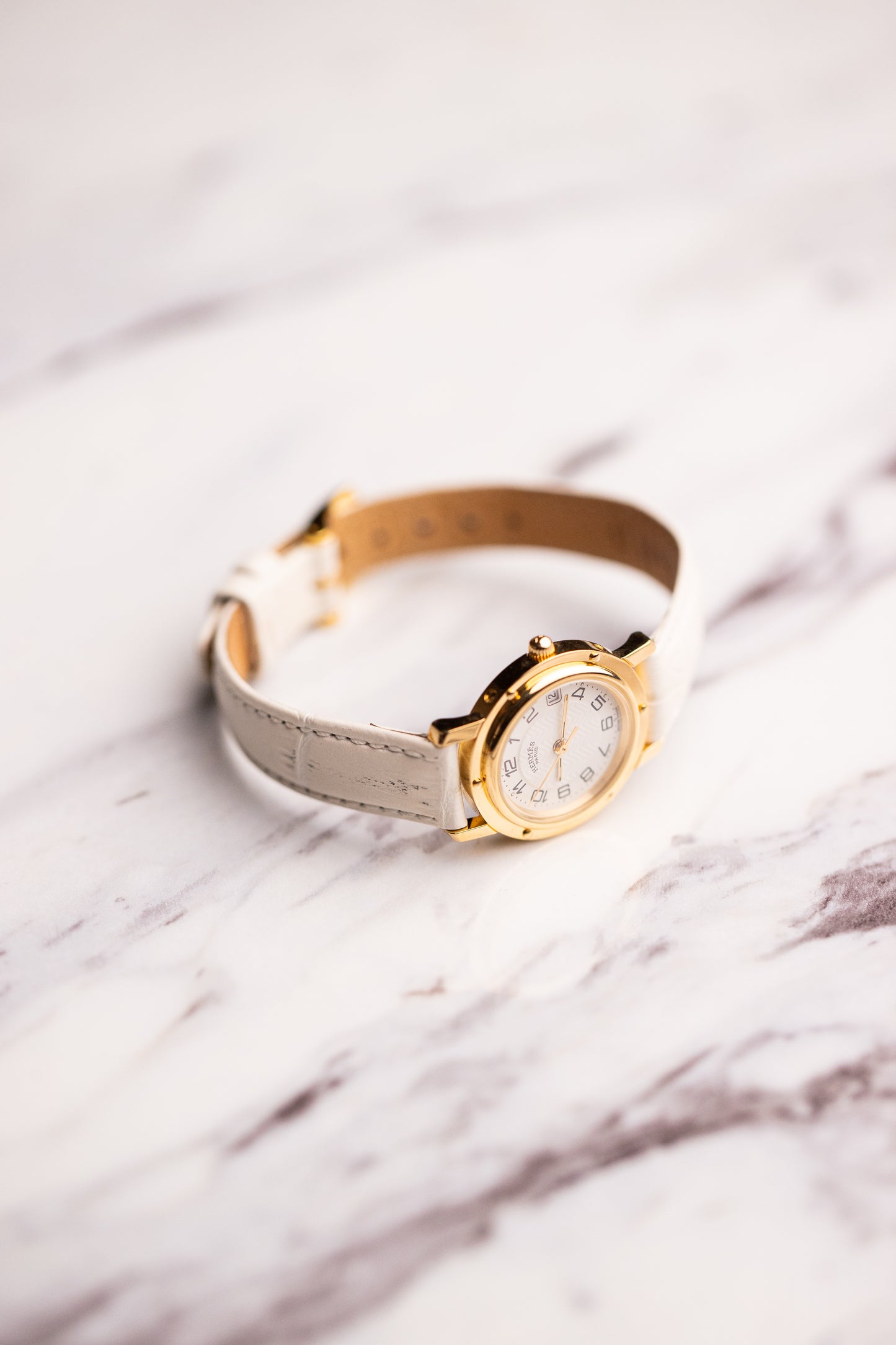 Hermes Clipper 25mm 18k Gold