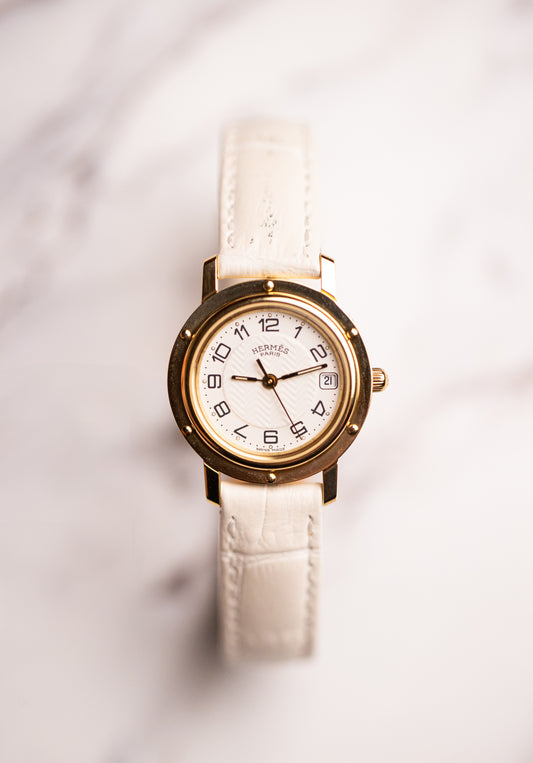 Hermes Clipper 25mm 18k Gold