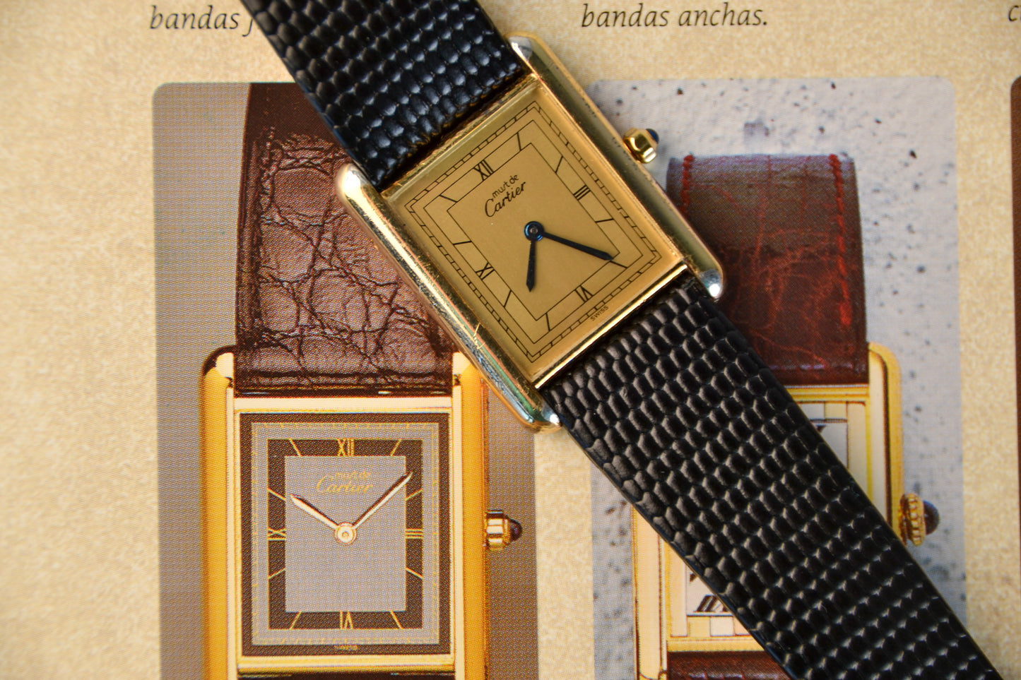 Cartier Tank Must GM Vermeil